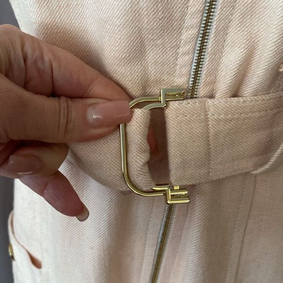 Sandro Pink Flutter Sleeve Jumpsuit, US2 - Picture 9 of 15